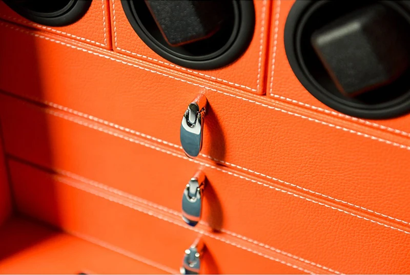 Custom Luxury Biometric Watch Winder Safe Box with 6, 9, or 12 Automatic Watch Rotating... - SKU LAWW1107 - UGI Packaging