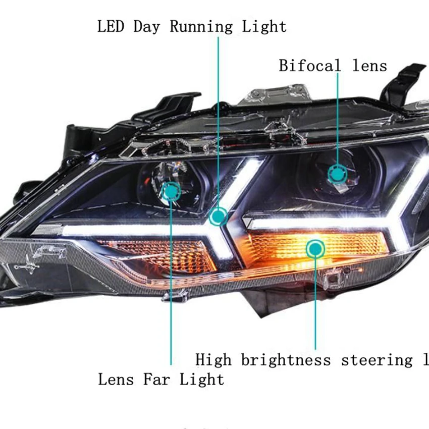 VLAND завод для автомобильных фар Camry xenon head LMAPs 2015 с поворотным сигналом +
