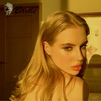 

BRIDE Synthetic Blonde Wigs Long Loose Wave Wig Women's Wig Hair Extension Natural Include Cap Costum Cosplay Fiber Hair Daily