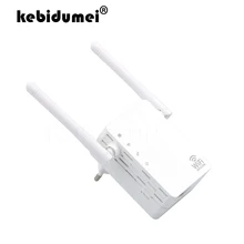 Kebidumei Wifi расширитель диапазона 300 Мбит/с Простая настройка беспроводной ретранслятор 2,4 г с 2* 2dBi внешние антенны Усилитель Сетевой удлинитель