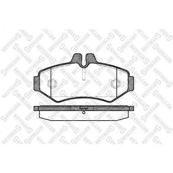 Колодки дисковые задн. \MB Sprinter 208D/308D, VW LT 28 2.8TDi 9