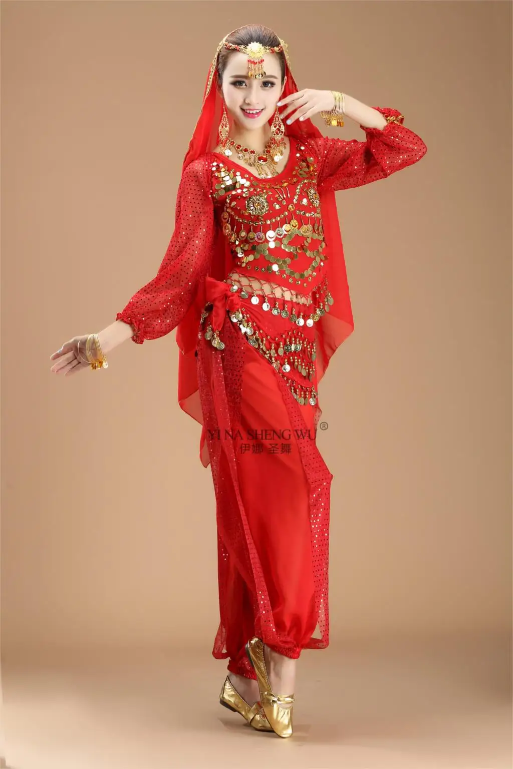 Women Belly Dance professional Indian Oriental bellydance Bollywood costume set costumes ladies Sari Dancing Performance Stage