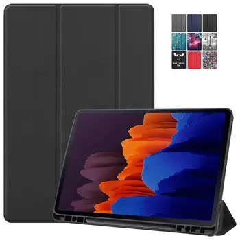 

Case for Samsung Galaxy Tab S7 Plus SM-T970 T975 T976B 12.4" Smart Case Auto Sleep and Wake Up Function with Pencil Holder