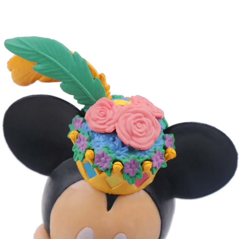10-13cm Disney Action Figure Mickey Mouse Minnie Princess Donald Duck Kawaii Doll Birthday Present Children Toy Collection Boy
