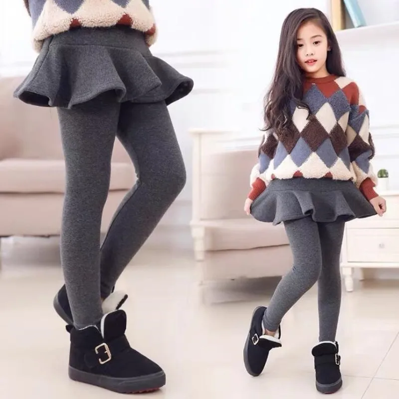 3-15Years Toddler Child Girls Warm Leggings Kids Fall And Winter