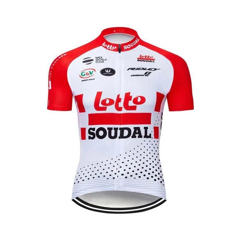 Велосипедная майка pro team Lotto с коротким рукавом Одежда для велоспорта на открытом воздухе MTB велосипед Ropa Ciclismo мужская летняя одежда для велосипеда рубашка
