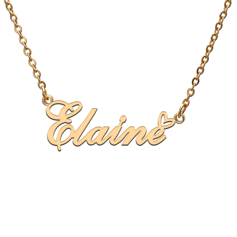 

Индивидуальное ожерелье с именем для Elaine, лучшие друзья, день рождения, Рождество, дни матери ювелирные изделия, подарки