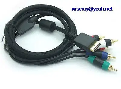 DHL/EMS 20 шт набор AV видео-аудио компонент кабеля 5 RCA разъем для Play станции 3 и PS3 Console-A8