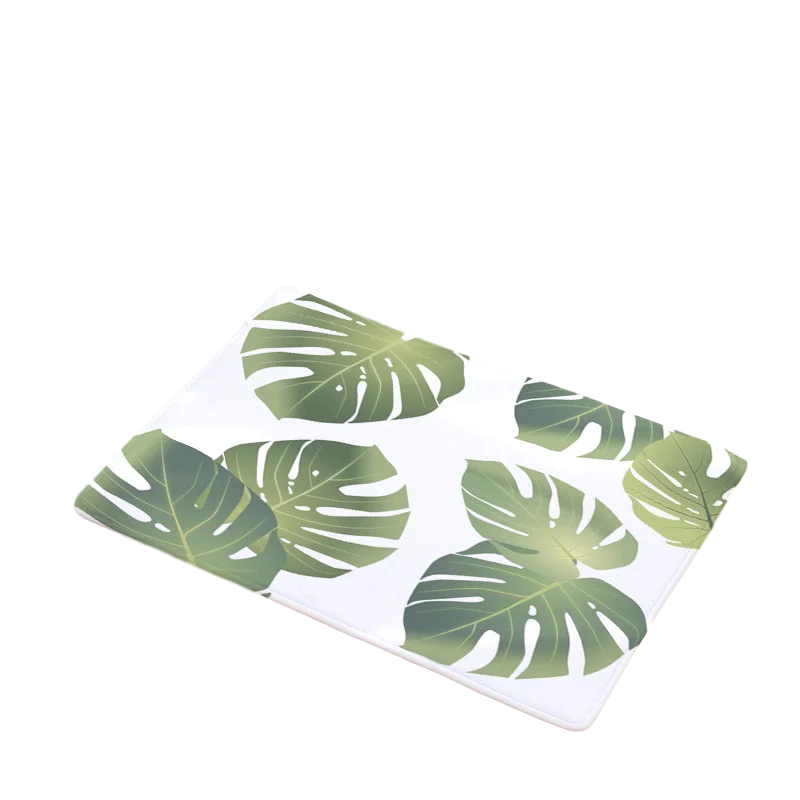 3 Daily Carpet Door Modern Banana Leaf Printing Carpet Flooring Mats Outdoor Living Room Kitchen Bathroom Door Antiskid Strip - Цвет: 3