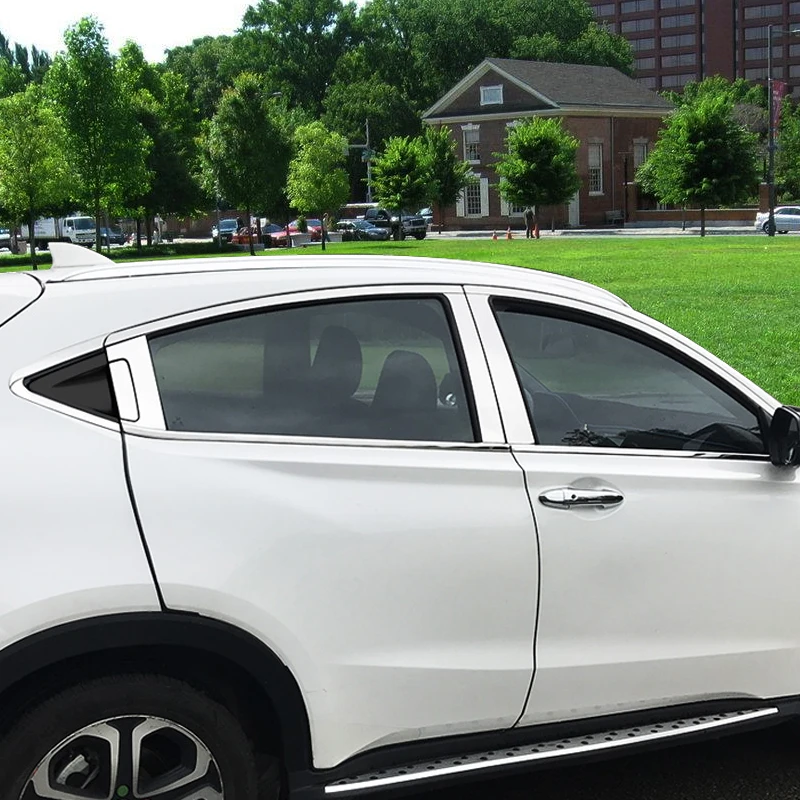 Автомобильный Стайлинг, наклейка на колонну для Honda HR-V VEZEL-, оконная накладка, внешняя отделка кузова, хромированный внешний аксессуар