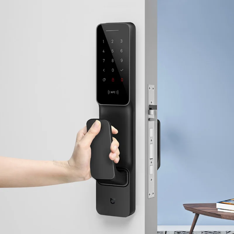 Умный дверной замок Xiaomi Mijia Push-Pull с датчиком отпечатков пальцев Passpord NFC Bluetooth разблокировка приложение управление интеллектуальным соединением