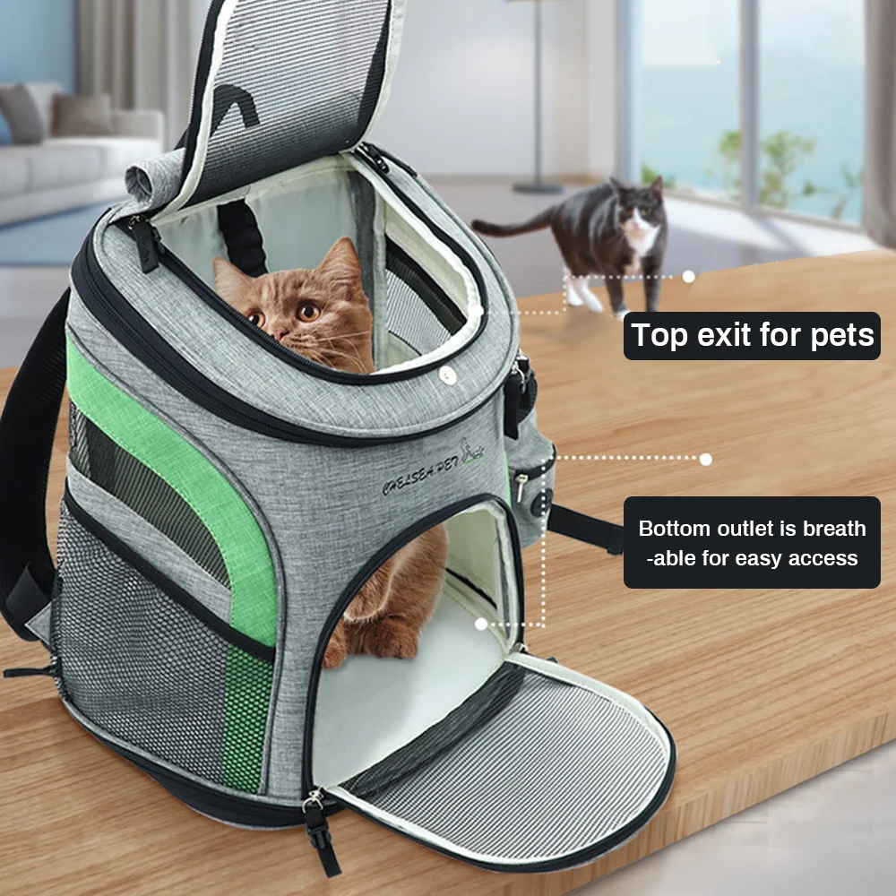 

Dog Bag Breathable Dog Backpack Large Capacity Cat Carrying Bag Portable Outdoor Travel Pet Carrier