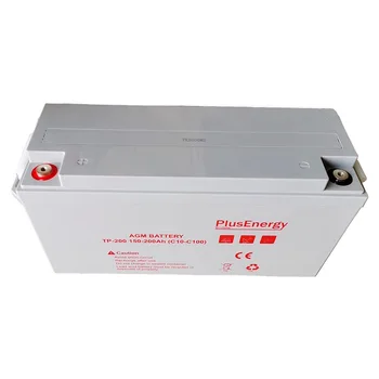 

WccSolar battery solar AGM 150Ah 12 v PlusEnergy TP12-150 for car and motorhomes