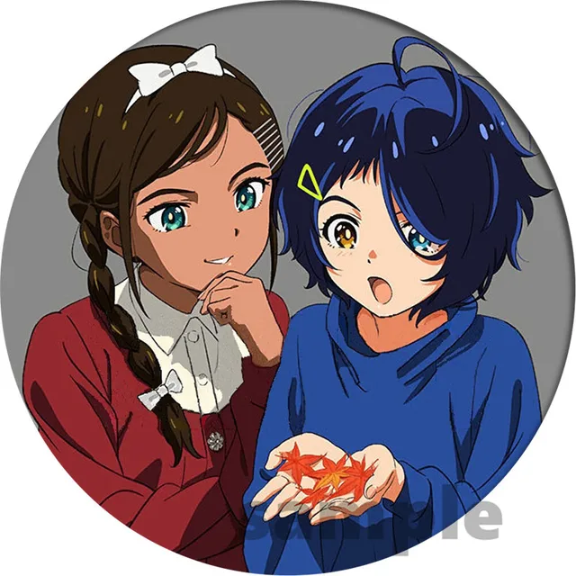 Cartoon WONDER EGG PRIORITY Ohto Ai Cosplay Badge Brooch Pin Anime Accessories For Clothes Backpack Decoration gift 4