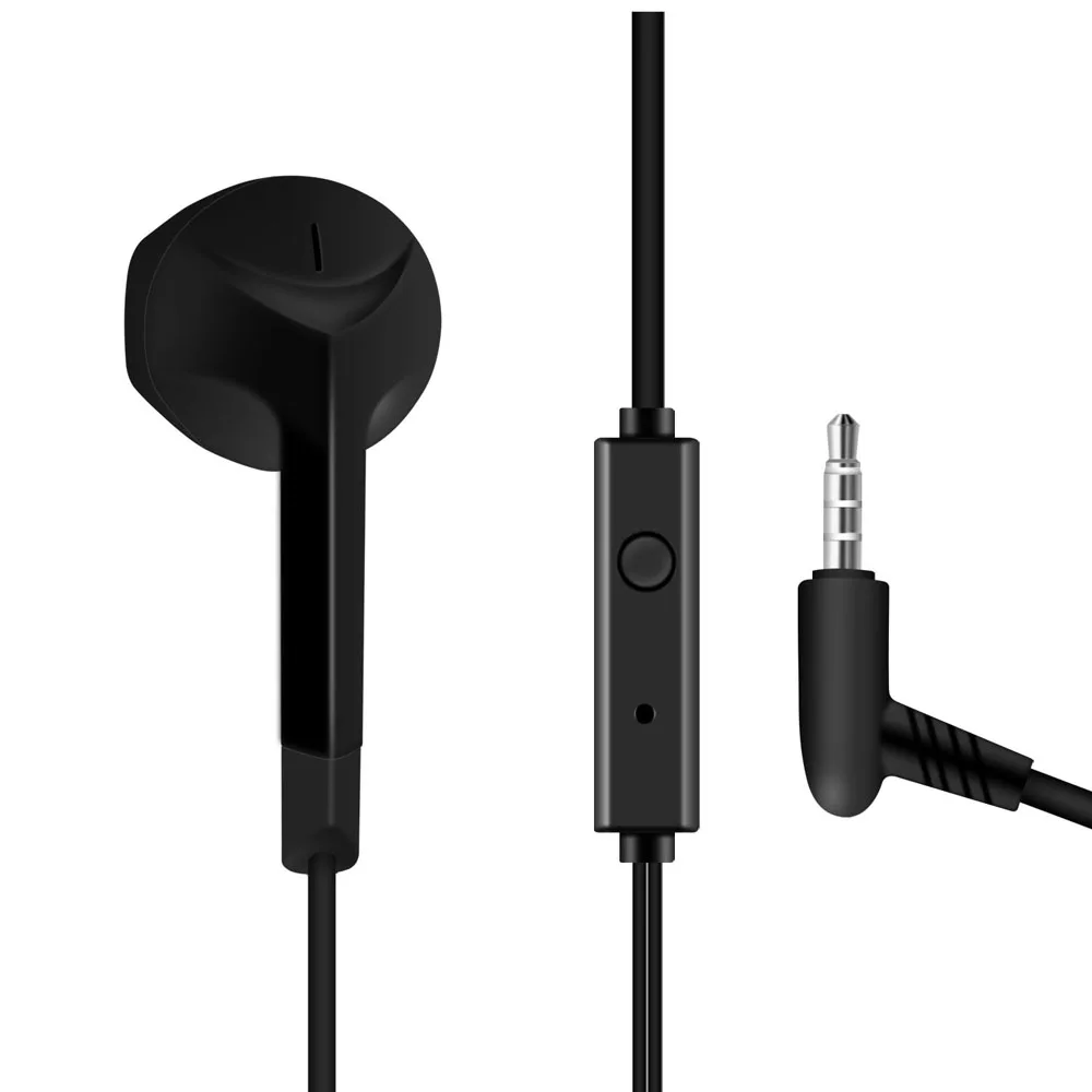 Стерео бас наушники в уши 3,5 мм проводные наушники металлические HIFI наушники с микрофоном для телефонов Xiaomi samsung huawei - Цвет: BLACK