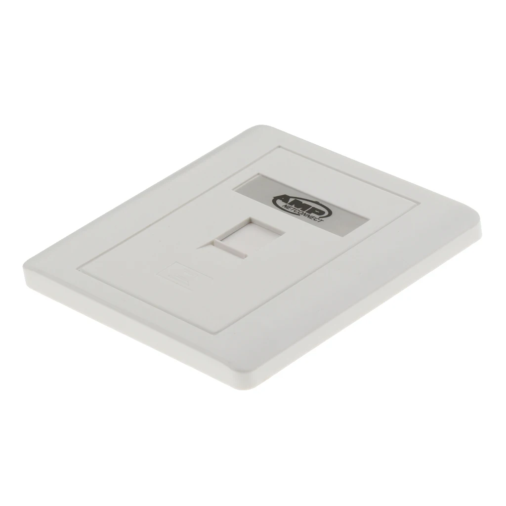 Quad Data Wall Outlet 1 Port RJ45 Network Ethernet / RJ11 Wall Plate Socket