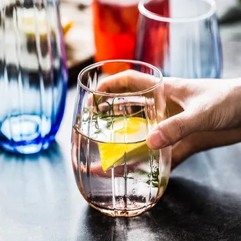 

Champagne Beer Water Crystal Drinking Glass Tea Water Cocktail Glass Kitchen Juice Milk Vasos De Vidrio Glass Beer QJJ60BLB