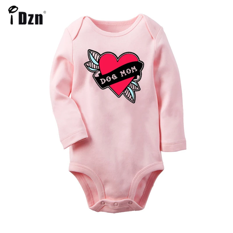 Я люблю Нью-Йорк красное сердце собака надписи MOM Love Heart, детское боди для новорожденных, детей ясельного возраста с длинными рукавами Комбинезоны комбинезон одежда из хлопка в подарок