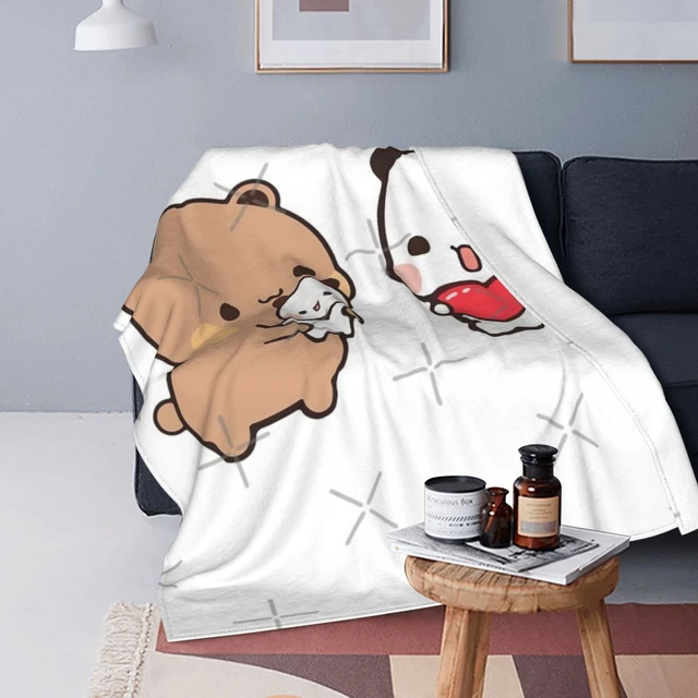 Panda Bear Hug Bubu Dudu Blanket Bedspread Bed Plaid Muslin Throw Blanket  Muslin Blanket Receiving Blankets - AliExpress