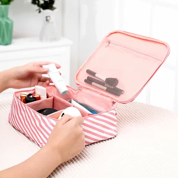

New Travel Organizer Bag Cosmetic Daily Toiletries Storage Bag Women's Large Capacity Makeup Cases Portable Bathroom Organizer