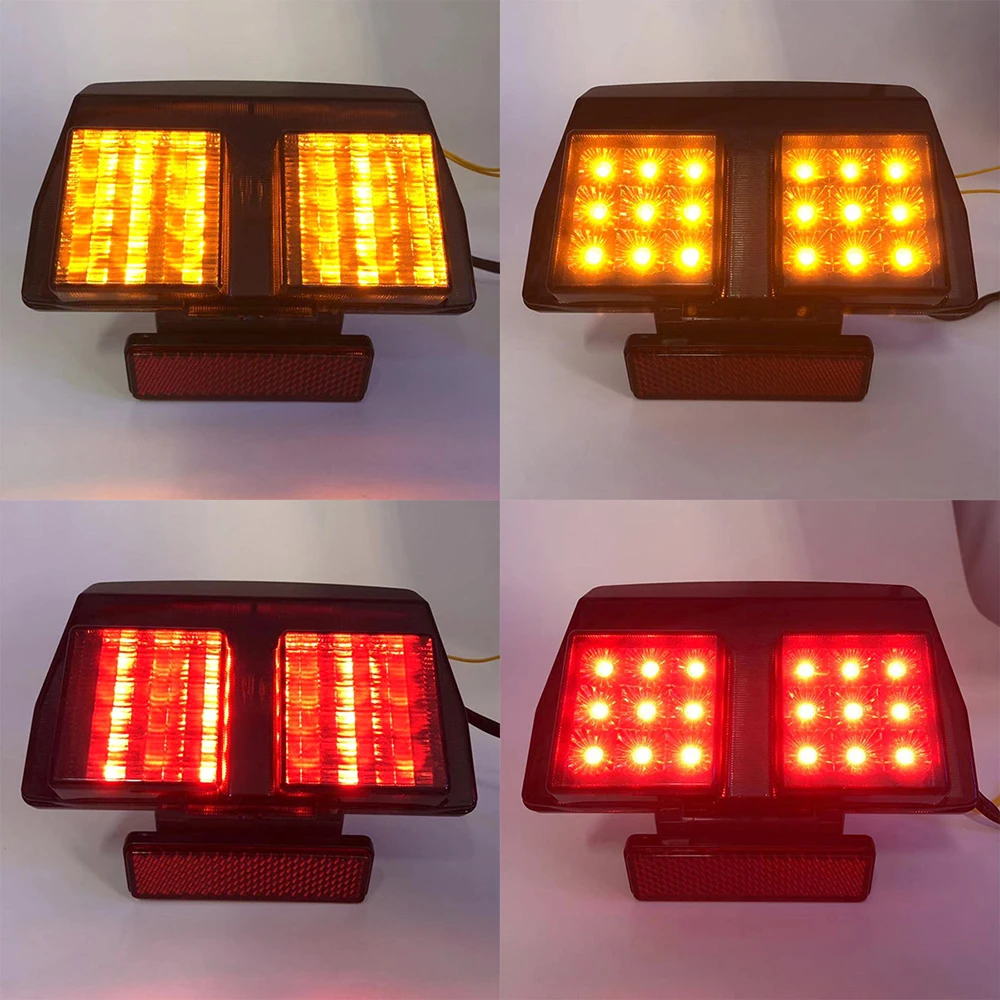 LED Rear Brake Lights for Ducati 748 916 996 998 Motorcycle Taillights Turn Signal Lamps Red/Yellow Display Indicator Plug-in - Ducati - Racext 205