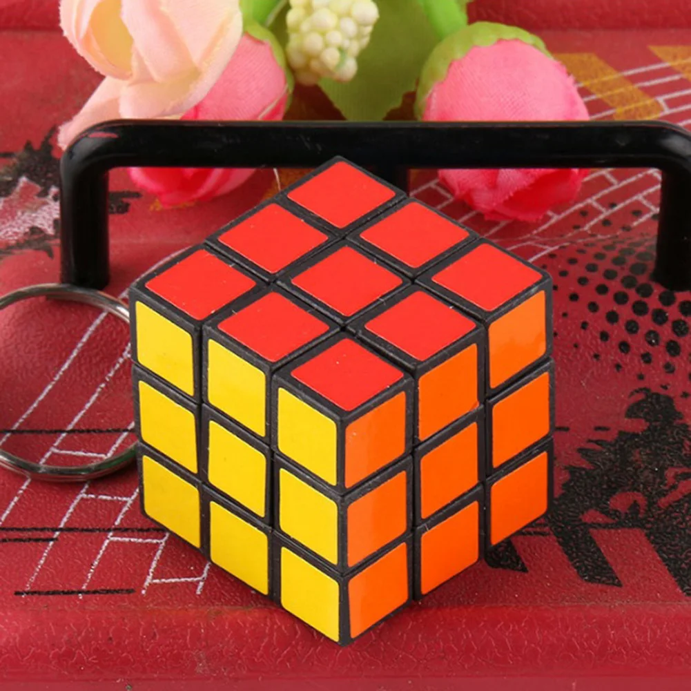 Забавные мини брелоки Magic Cube для игр Детские с подвеской под давлением и