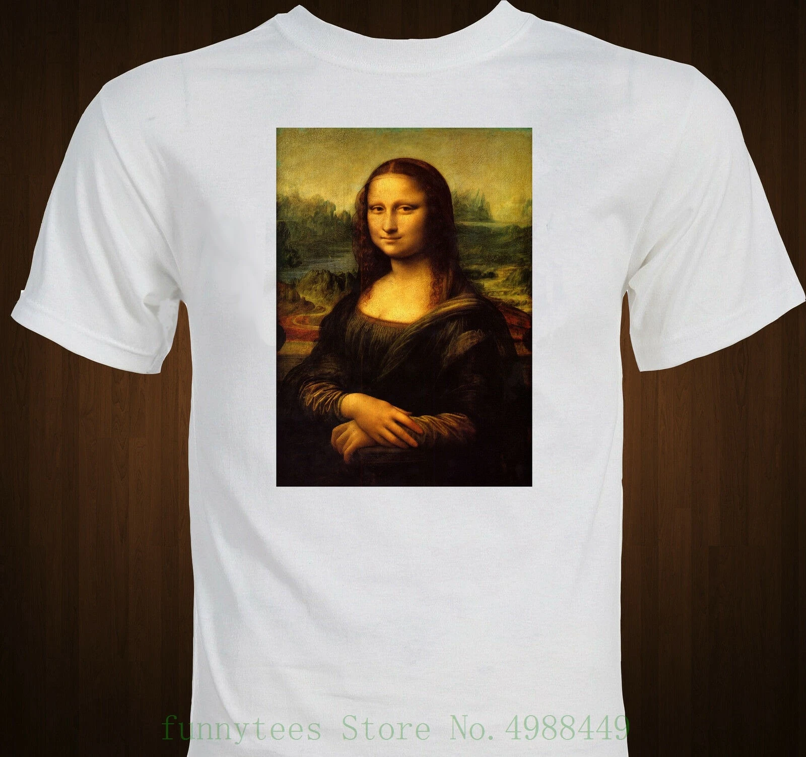 Mona Lisa Leonardo Da Vinci известный арт портрет футболка Молодежная Футболка крутая