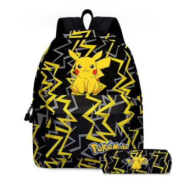 

Cute Pokemon School Backpacks Pikachu Waterproof School Bag For Teenage Girl Boys Cartoon Daily Travel Softback Mochila Escolar