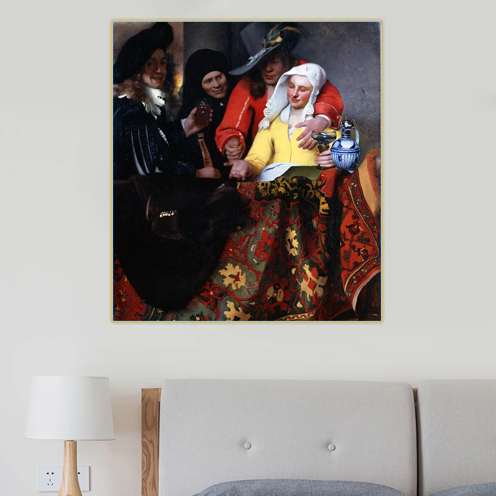 Товары от иханнеса Вермеера холст картина маслом знаменитый постер Настенный