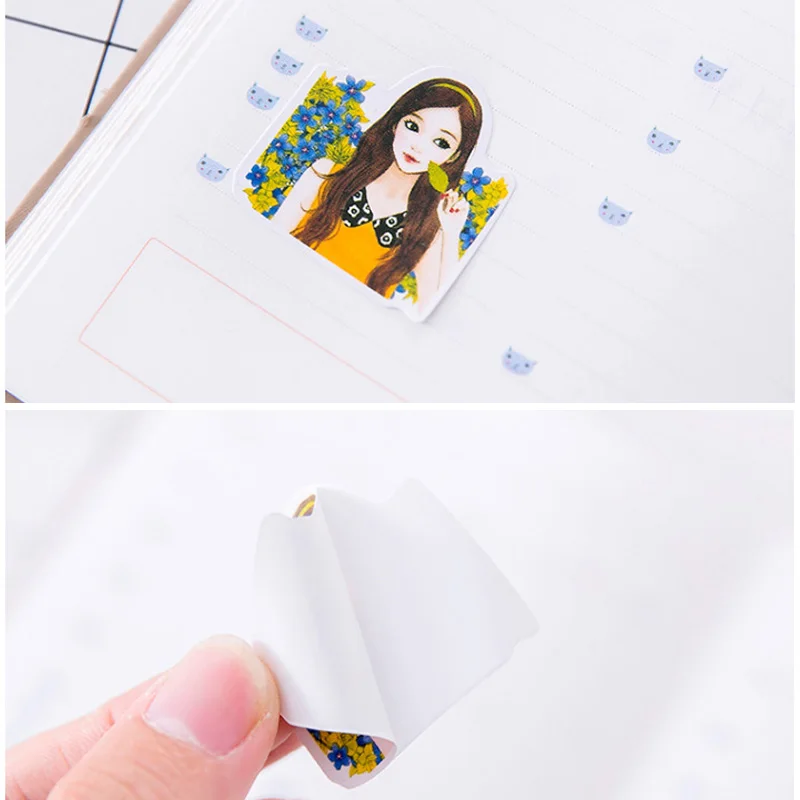 Cartoon Anime Plant Animal Cat Fruit Vegetable Expression Boy Girl Kids Hand Account Label Decoration Sticker Office Stationery Aliexpress