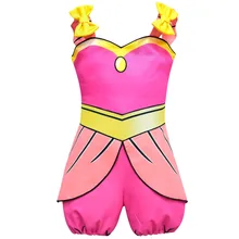 Милый детский комбинезон для маленьких девочек; Цветные Лоскутные Комбинезоны без рукавов с оборками; комбинезон; костюм для подвижных игр; комплект одежды из одного предмета