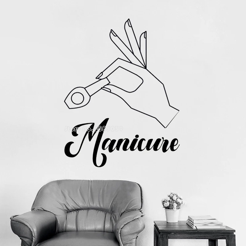 

Маникюрный салон ногтей виниловые наклейки на стены Стикеры маникюра Лак для ногтей Красота салон Стикеры в маникюрном салоне Наклейка на стену Декор LL314
