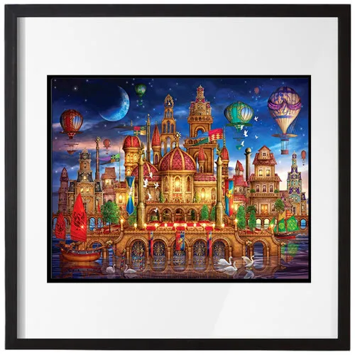 

Castle Starry Night 5D Resin Full Diamond Painting Embroidery Cross Stitch DIY Full Drill Home Living Room Decor Child'S Gift