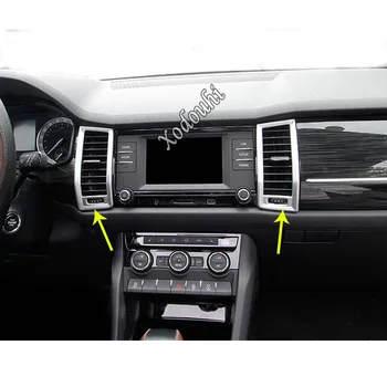 

Car Sticker Switch Vent Outlet Middle Dashboard Garnish Air Condition Panel Control Trim For Skoda Kodiaq 2017 2018 2019 2020