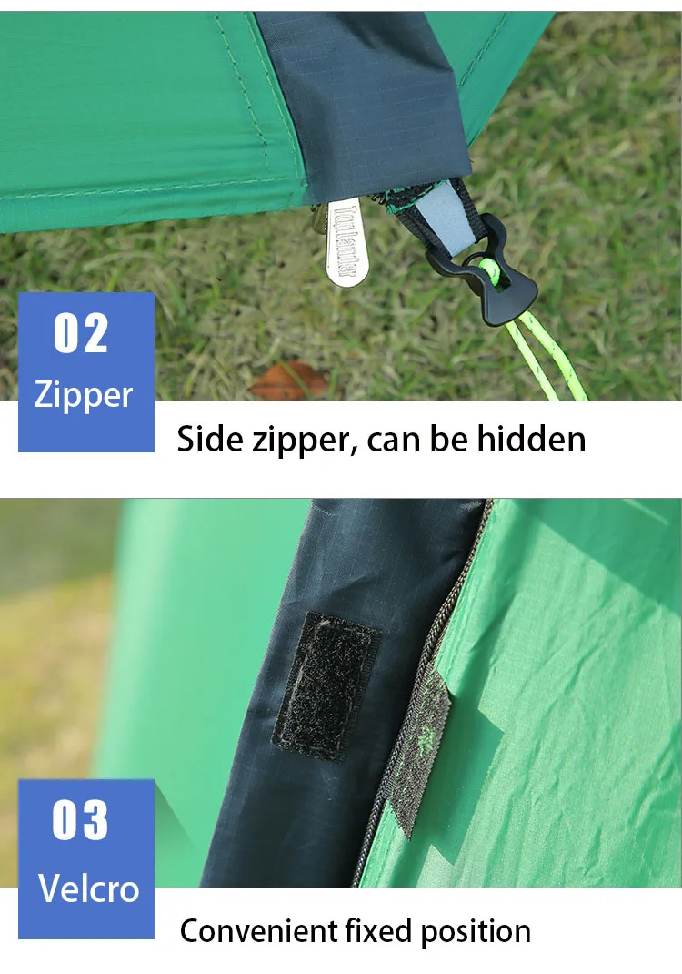 Oudoor Ultralight Camping Tent Professional Oudoor Rodless Tent Outdoor Rodless Light Tent, Waterproof And Breathable roof tent