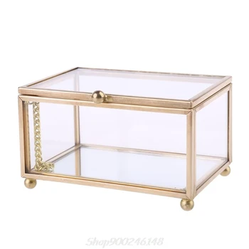 

Rustic Wedding Ring Box Geometric Transparent Glass Jewelry Display Storage Holder Oranizer Decoration Jy28 20 Dropship