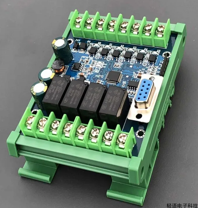 PLC Industrial Control Board FX2N 10MR Analog Input with Rail Simple Delay Module Programmable