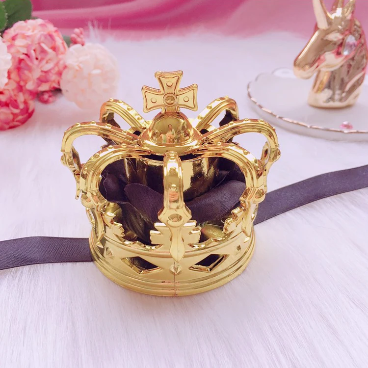 Волосы "Лолита" украшение Корона Великолепная Роза Корона повязка для волос головной убор Золотая заколка для волос в форме короны COS Корона головной убор - Цвет: Golden crown