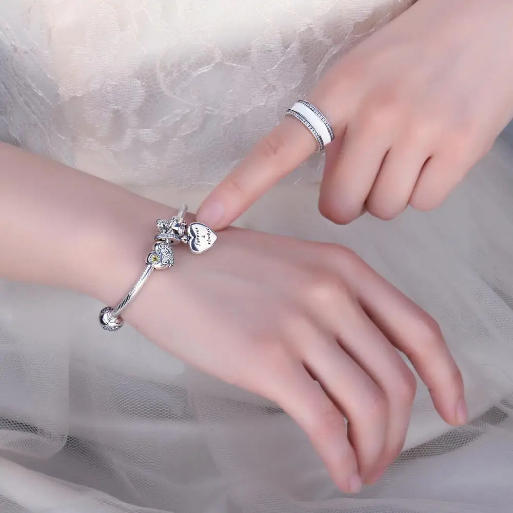 Jewelrypalace 925 пробы серебряные перламутровые сердце себе кольцо для женщин Мода