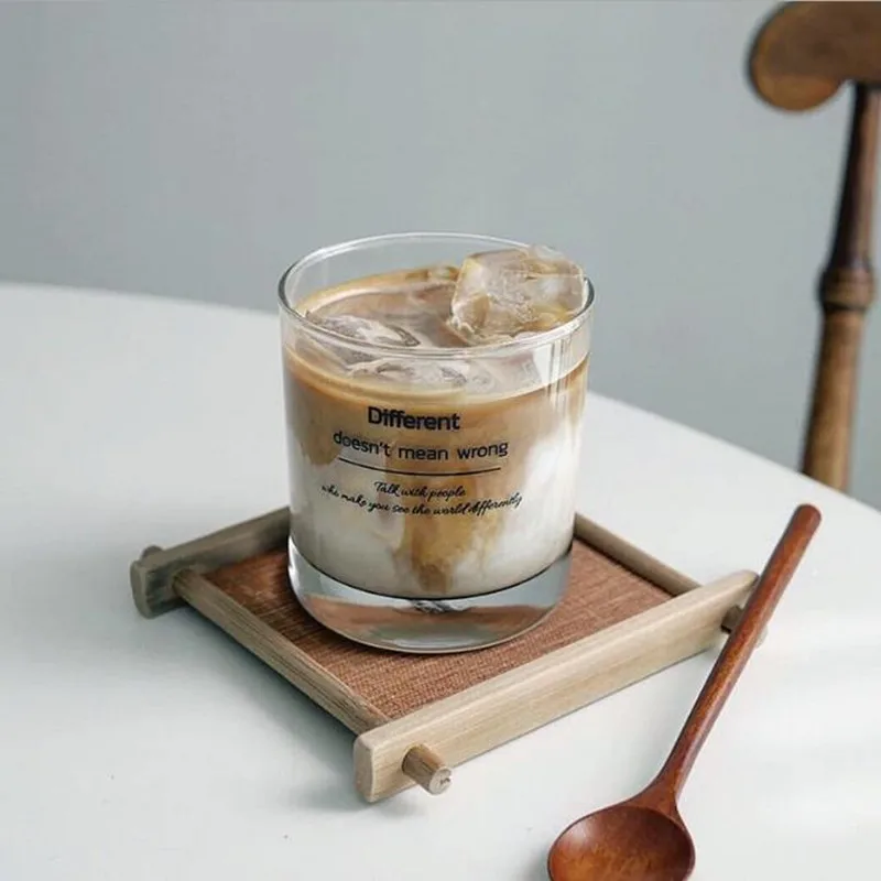 

Coffee Cup Ins Doodle Cup Espresso Cup Glass Drinking Shot Glass Milk Tea Cup Water Glasses for Drinking Whiskey Glass
