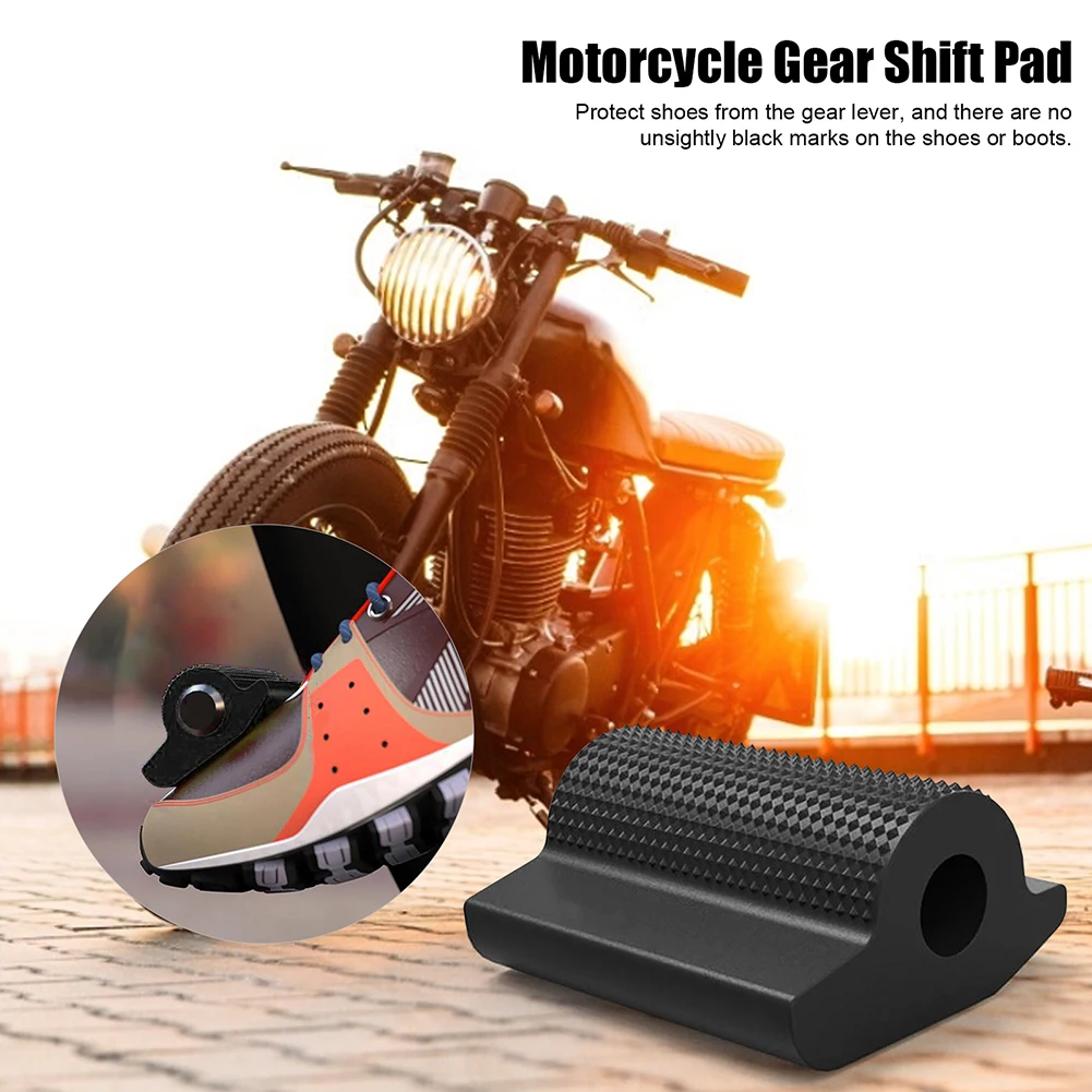 Motorcycle Shift Pedal Cover Universal Rubber Non-Slip Gear Lever Pad Shoe Protector Sleeve