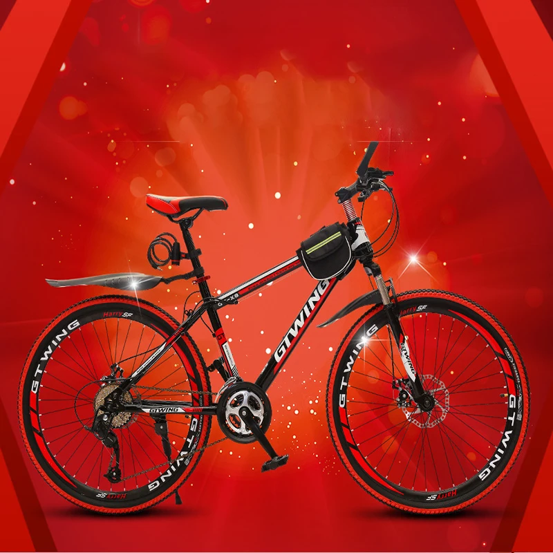 26 inch 24/27 Speed Mountain Bike highway bicycle Free Delivery dfront and rear shock student Oversized Bicycle Bikes