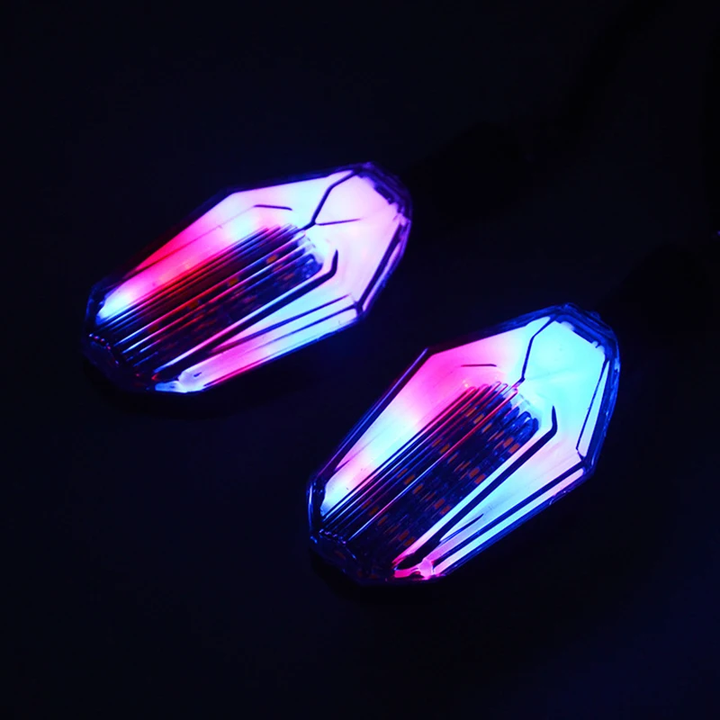 2 шт. светодиодный индикатор поворота мотоцикла 12 в супер яркий индикатор Moto Clignotant Blinker дневная ходовая лампа