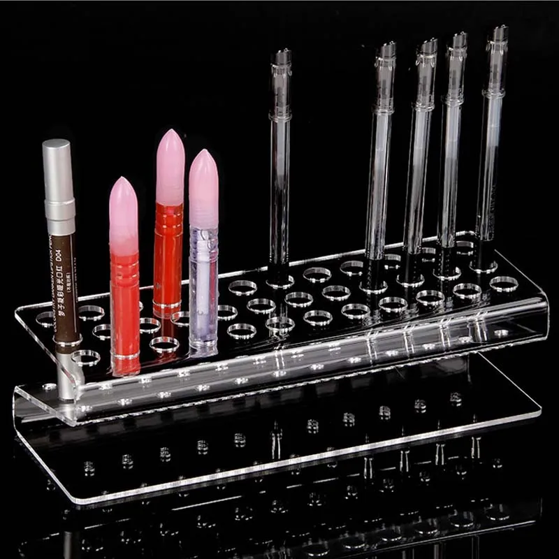 

Acrylic Black Cosmetic Makeup Brush Toothbrush Shaped Brush Display Holder Stand Organizer