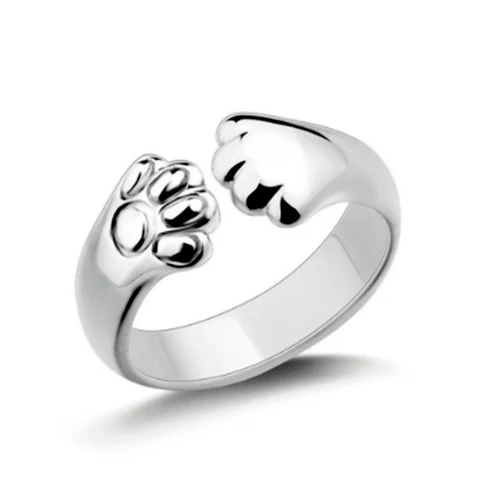 Cat Claw Ring Ladies Simple Fashion Jewelry Rings Banquet Party Birthday Present Woman Wedding Rings Open Ring
