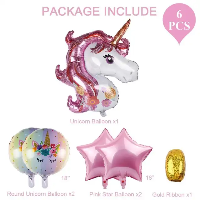 Unicorn Balloon Unicorn Birthday Party Decoration Kids Happy 1st