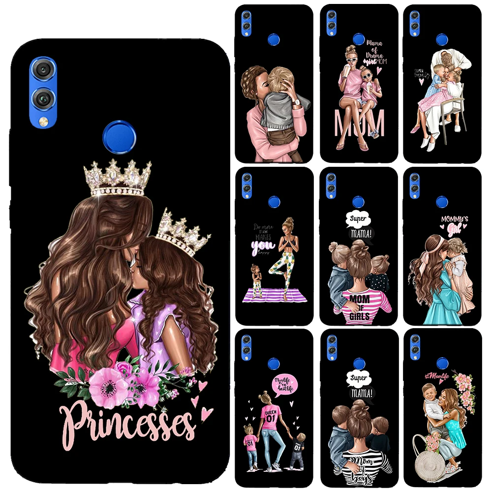 Мягкий силиконовый чехол Baby Mama Super Mom Girl для семьи Huawei Honor 10 20 Lite 10i 8X 9X Mate 30 Pro чехлы |