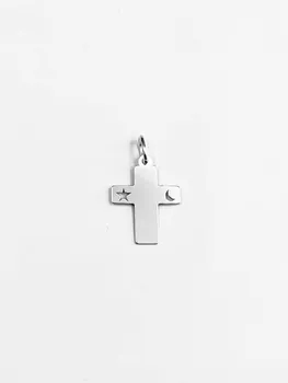 

Pendant Cross with Sun and Moon in 925 sterling silver mls.