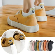 RUINPOP/5 пар/партия, милые женские носки с вышивкой, модные забавные Женские носочки, хлопковые весенне-летние носки ярких цветов для девочек