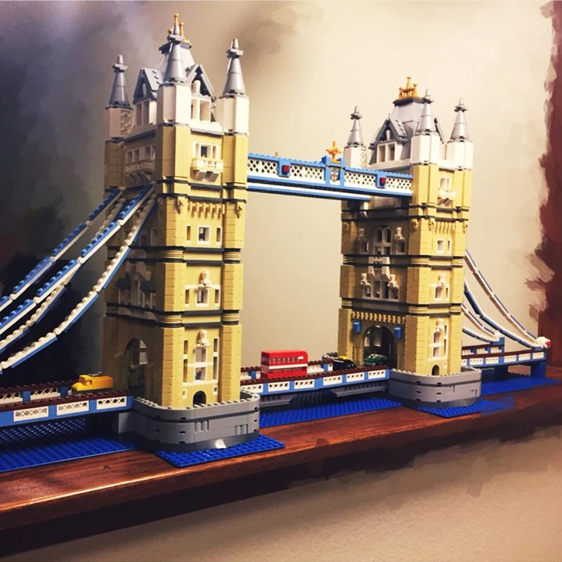 

DHL 4295pcs London Tower Bridge World Famous DIY Architecture building blocks 17004 88004 christmas toys for children gifts